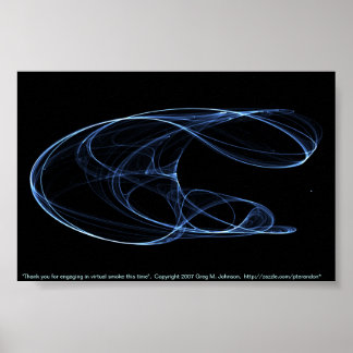 Póster Thank you for engaging in virtual smoke this time