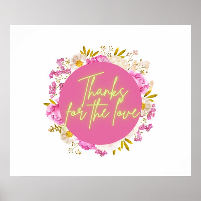 Póster Thanks For The Love (Frente)