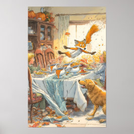 Póster Thanksgiving Dinner Disaster: Flicker's Tablecloth