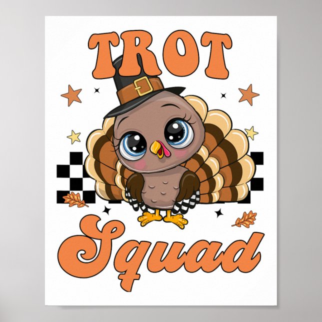 Póster Thanksgiving Turkey Trot Squad  (Frente)