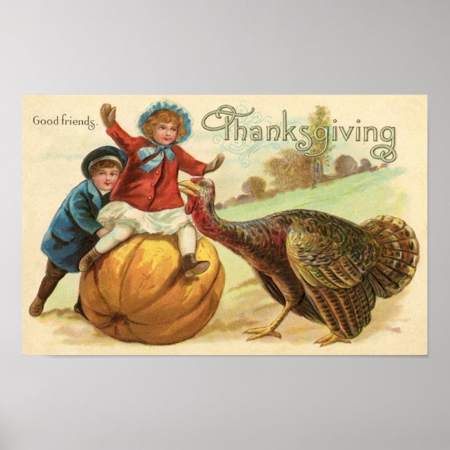 Póster Thanksgiving Vintage Poster (Frente)