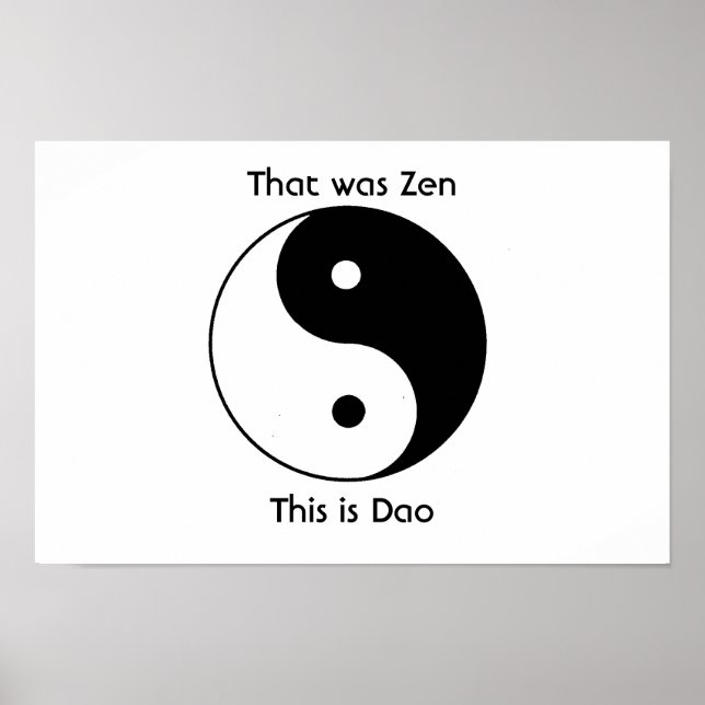 Póster That was zen (Frente)
