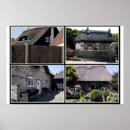 Póster Thatched homes in Selsey.