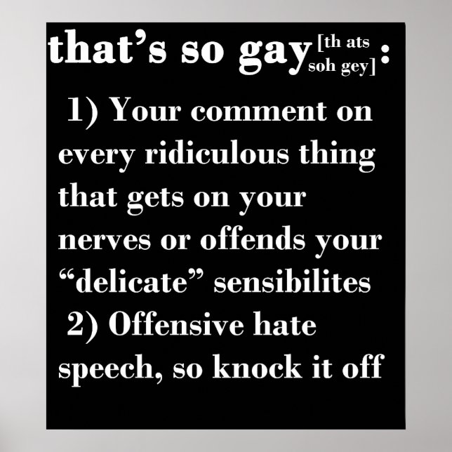Póster That's So Gay (Frente)