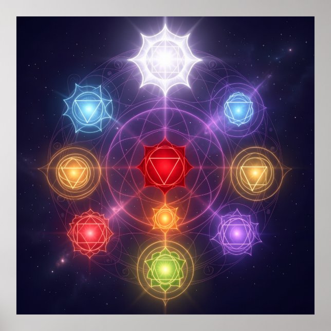 Póster The 7 Chakras´3 (Frente)