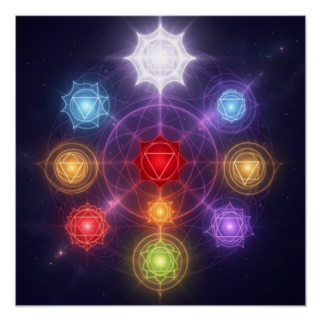 Póster The 7 Chakras´3 (Anverso)