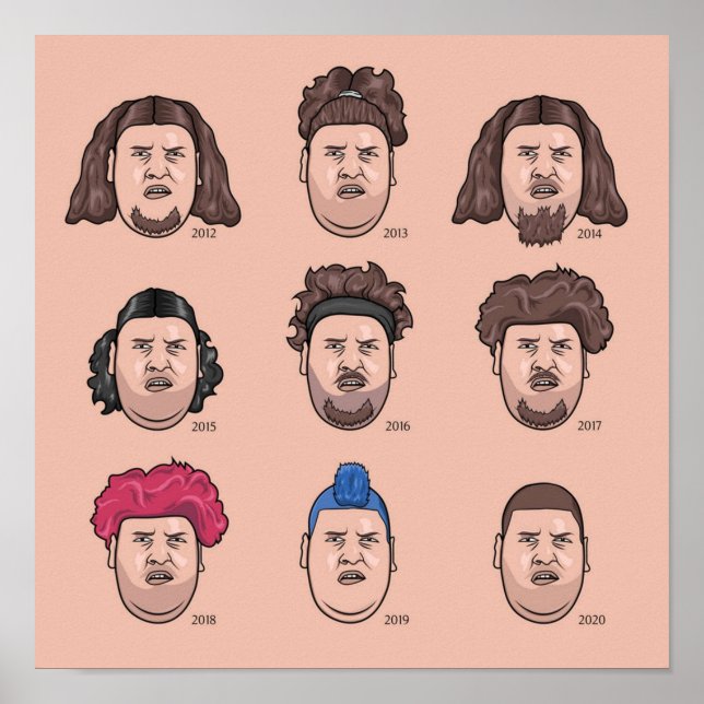 Póster The 9 faces of Rainer Drachenlord Winkler (Frente)