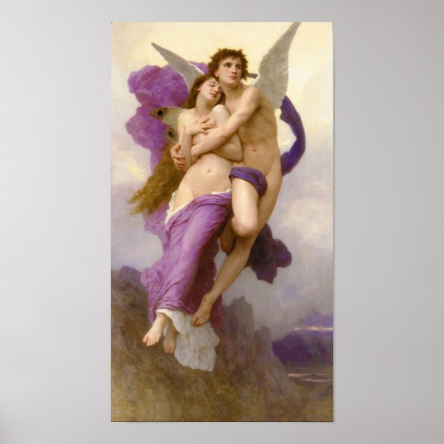 Póster The abduction of Psyche – William Bouguereau  Post (Frente)
