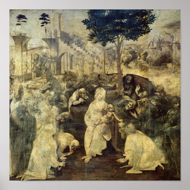 Póster The Adoration of the Magi, 1481-2 (Frente)