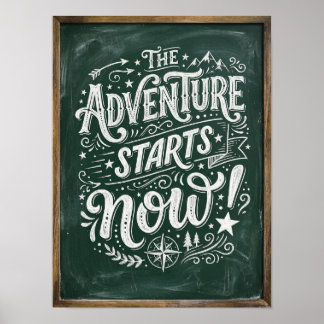 Póster the adventure start now