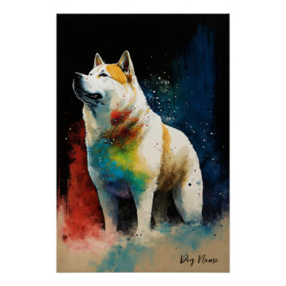 Póster The Akita Dog - Composition 005