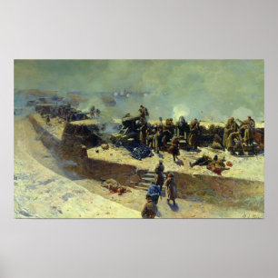 Póster The Alexander battery attacking the
