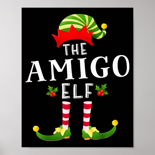 Póster The Amigo Elf Christmas Matching Pajama  (Frente)