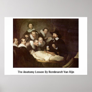 Póster The Anatomy Lesson By Rembrandt Van Rijn
