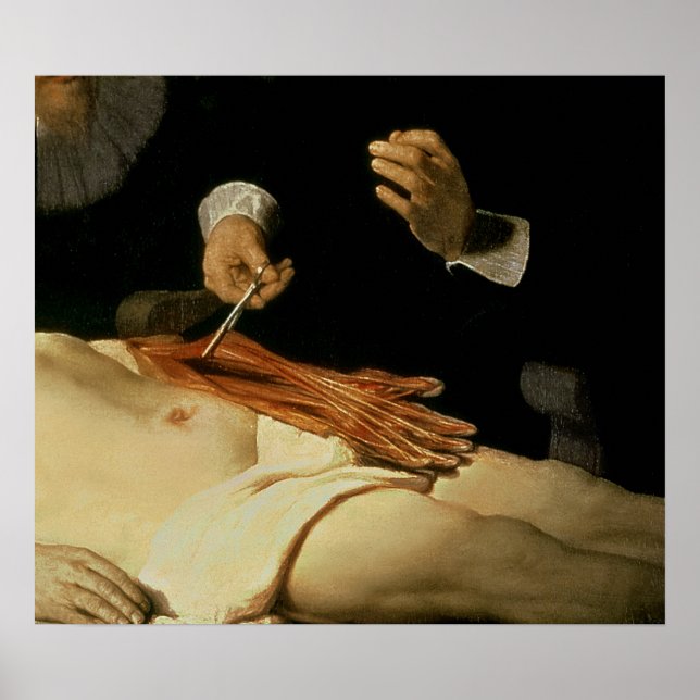 Póster The Anatomy Lesson of Dr. Nicolaes Tulp, 1632 (Frente)
