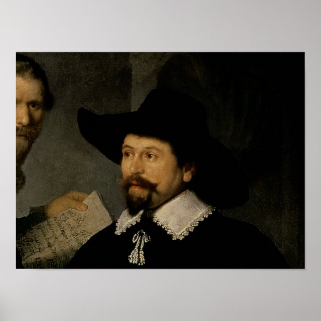 Póster The Anatomy Lesson of Dr. Nicolaes Tulp, 1632 (Frente)