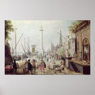 Póster The Ancient Port of Antwerp