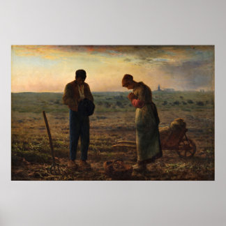 Póster The Angelus by Jean-Francois Millet