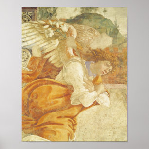 Póster The Annunciation, detail of the Archangel