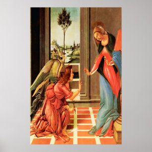 Póster The Annunciation Our Lady & Angel Gabriel Poster