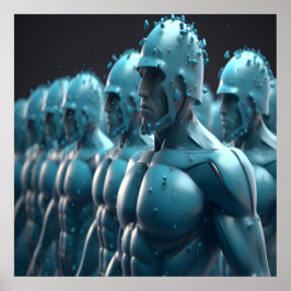 Póster The Army of Metal Men Wall Poster