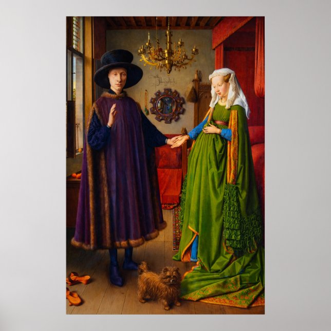 Póster The Arnolfini Portrait by Jan van Eyck (Frente)