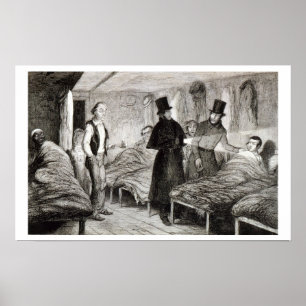 Póster The Arrest of the Boy, plate 4 from 'The Drunkard'
