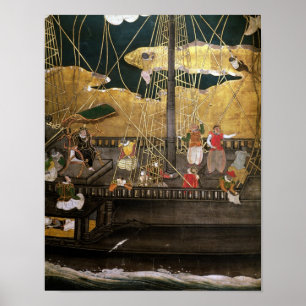 Póster The Arrival of the Portuguese in Japan