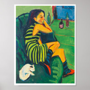 Póster The Artist Marcella,Kirchner,Fine Art
