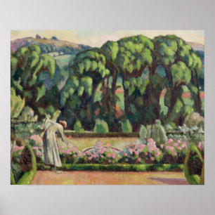 Póster The Artist's Garden at Durbins, c.1915 (oil on can