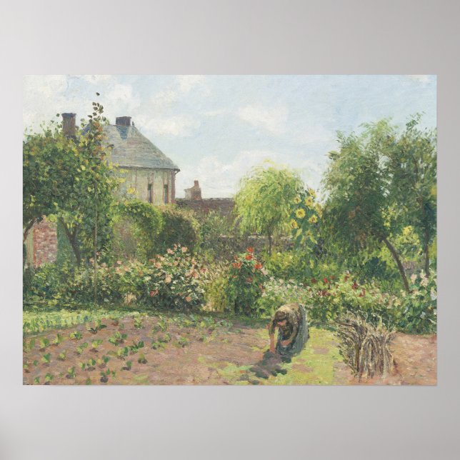Póster The Artist's Garden at Eragny Camille Pissaro (Frente)
