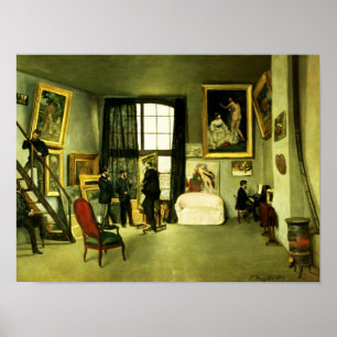 Póster The Artist's Studio, 1870
