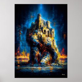 Póster The Atlas of the Ruin – Monumental Expressionist