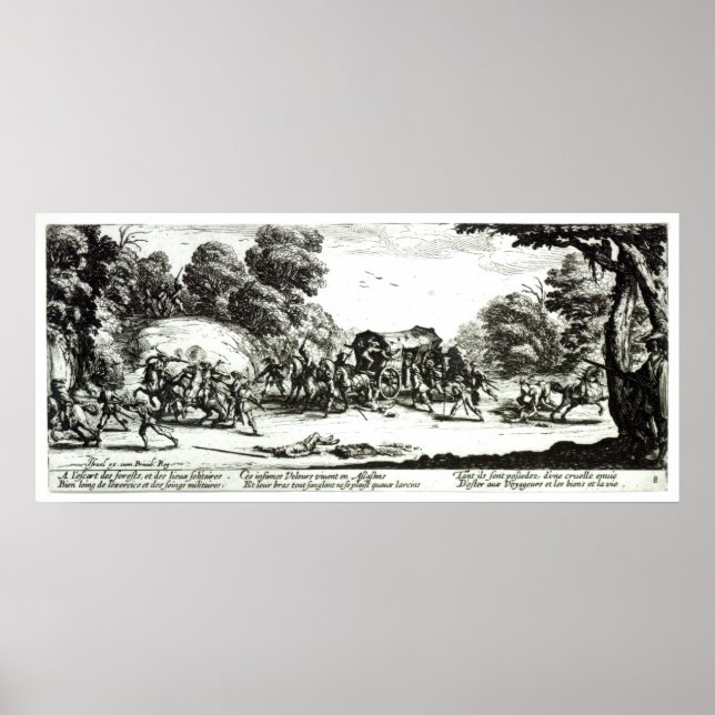 Póster The Attack on the Stagecoach (Frente)