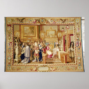Póster The Audience of Cardinal Chigi with Louis XIV