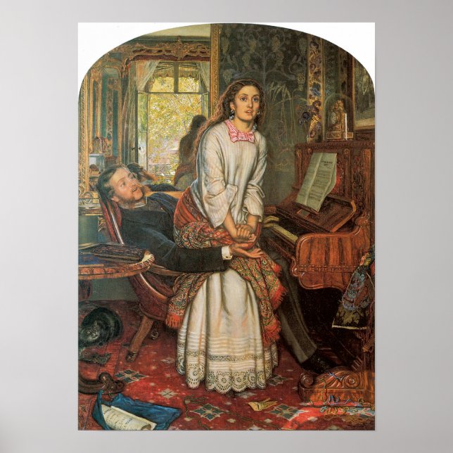 Póster The Awakening Conscience, 1853 (Frente)