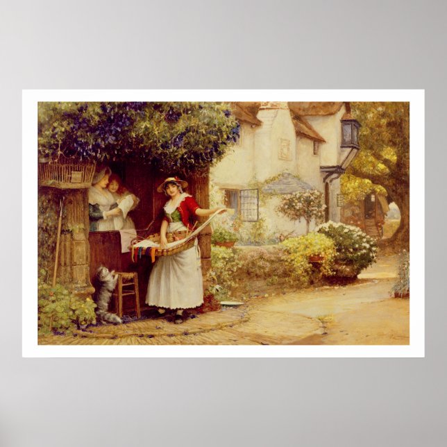 Póster The Ballad Seller, 1902 (petróleo a bordo) (Frente)