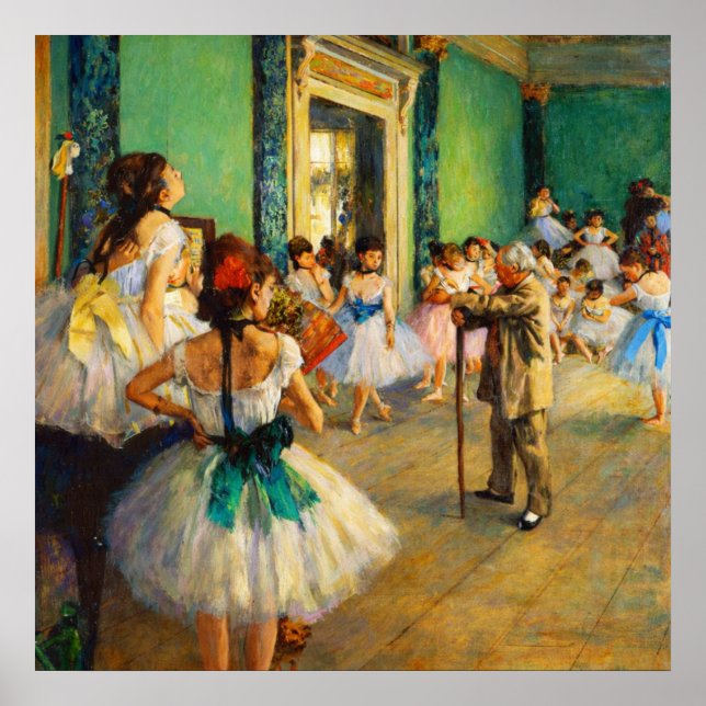 Póster The Ballet Class by Edgar Degas (Frente)