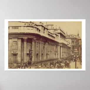 Póster The Bank of England, London, c.1880 (sepia photo)
