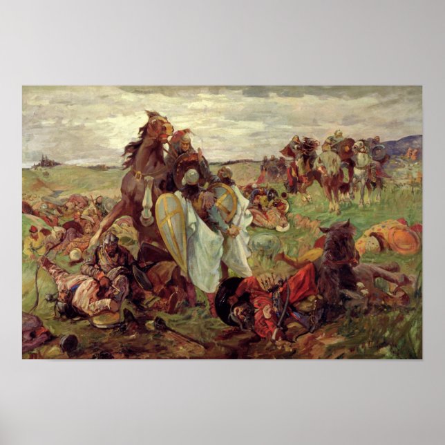 Póster The Battle between Russians and Tatars, 1916 (Frente)