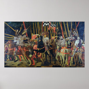 Póster The Battle of San Romano in 1432, c.1456