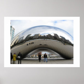Póster The Bean en Millennium Park Chicago