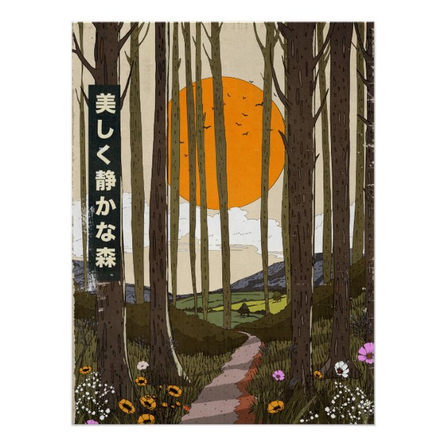 Póster The Beautiful quiet forest (Anverso)