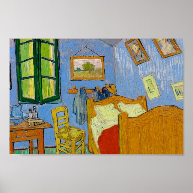 Póster The Bedroom by Vincent van Gogh (Frente)