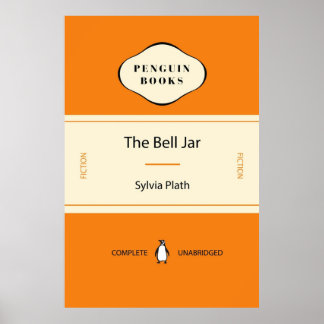 Póster The Bell Jar by Sylvia Plath Penguin Classic Cover