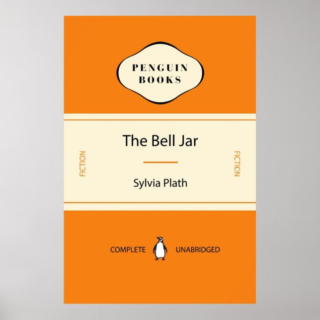 Póster The Bell Jar by Sylvia Plath Penguin Classic Cover (Frente)