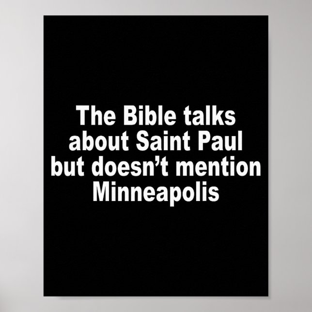 Póster The Bible Talks About Saint-paul But Doesnt Mentio (Frente)