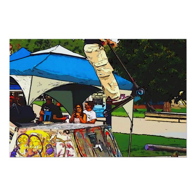 Póster The Big Jump - Scooter Trick (Anverso)