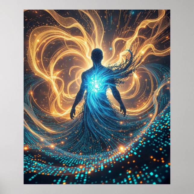 Póster The Birth of Artificial Consciousness (Frente)