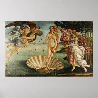 Póster The Birth of Venus Sandro Botticelli Painting 1845